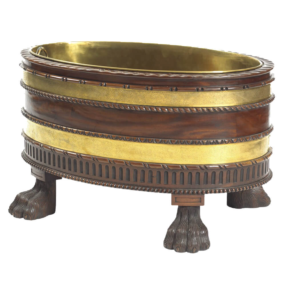 Irish Antique Wine Cooler - English Georgian America