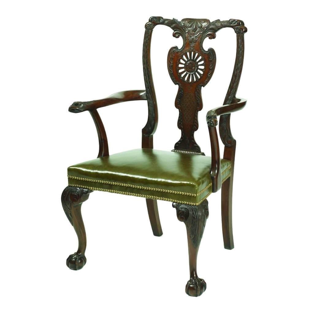 Irish Chippendale Dining Chairs - English Georgian America