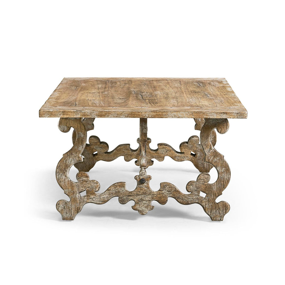 Italian Baroque Style Oak Coffee Table - English Georgian America