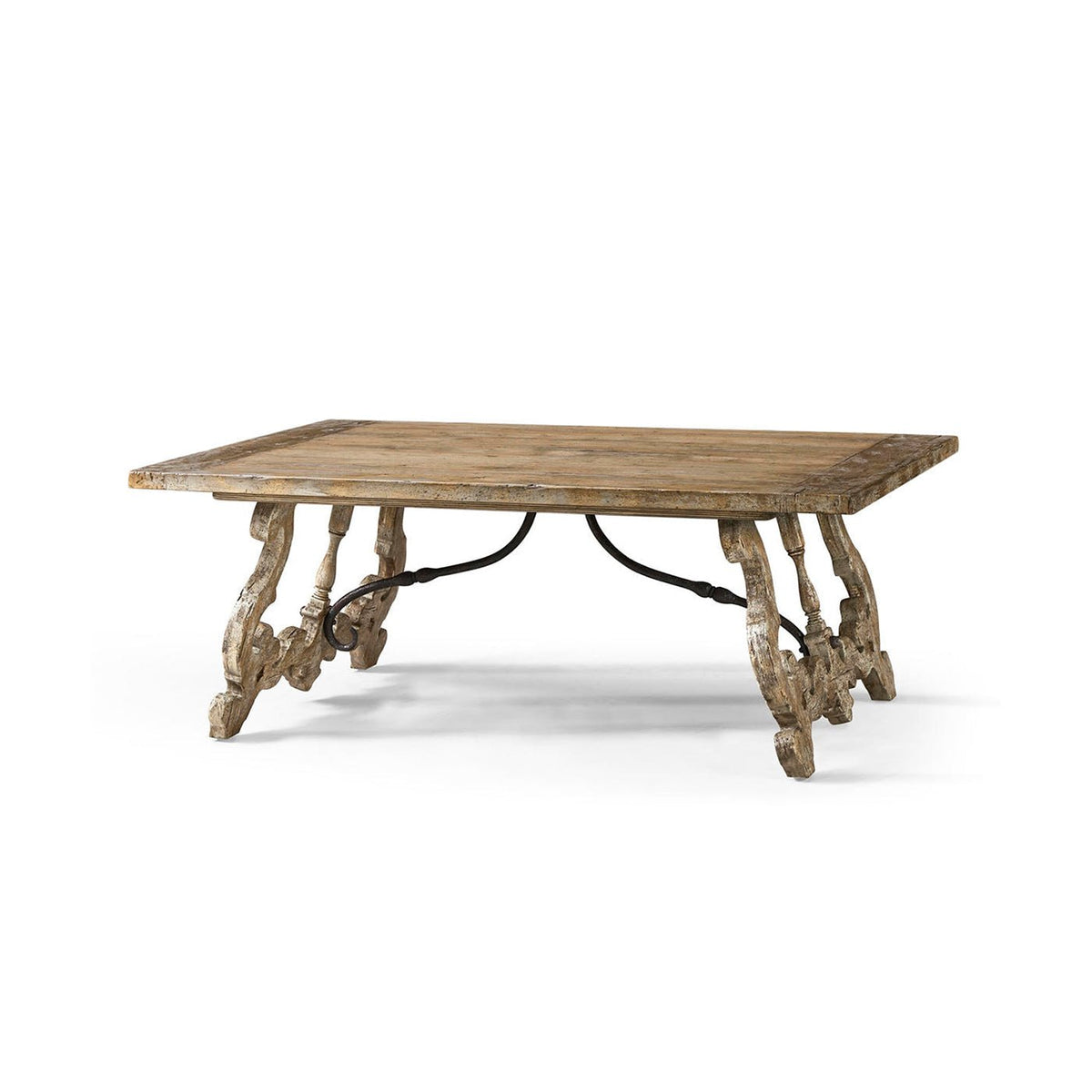 Italian Baroque Style Oak Coffee Table - English Georgian America