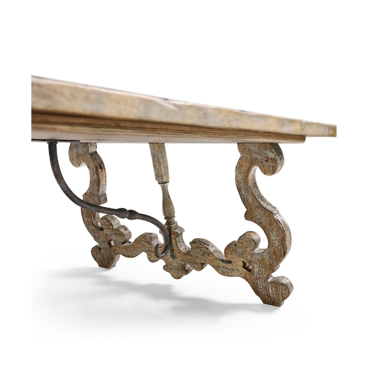 Italian Baroque Style Oak Coffee Table - English Georgian America