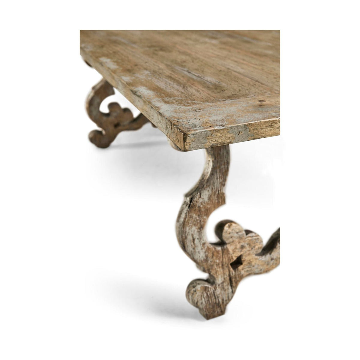 Italian Baroque Style Oak Coffee Table - English Georgian America