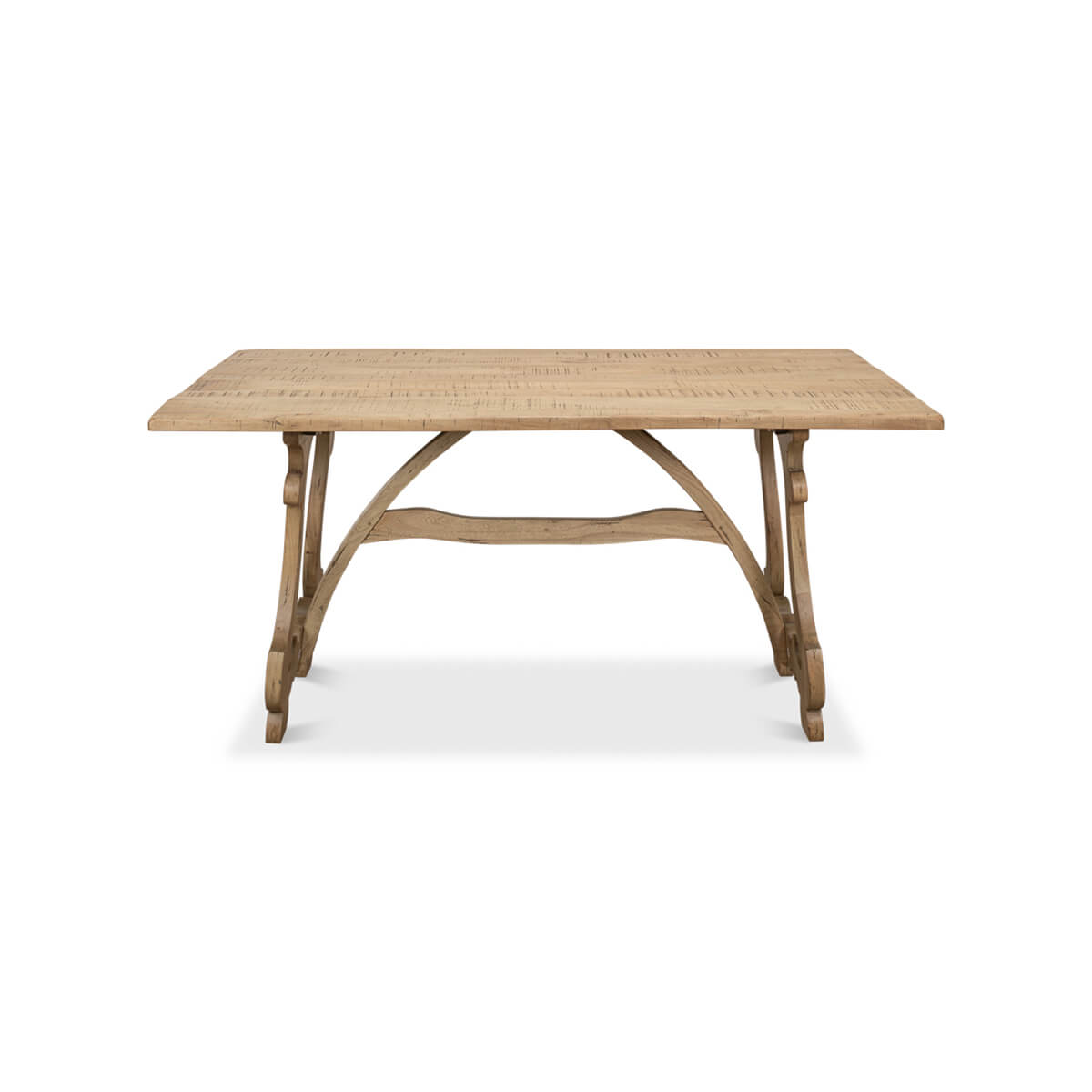 Italian Country Trestle End Dining Table - English Georgian America