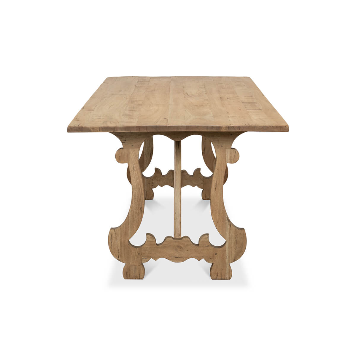 Italian Country Trestle End Dining Table - English Georgian America