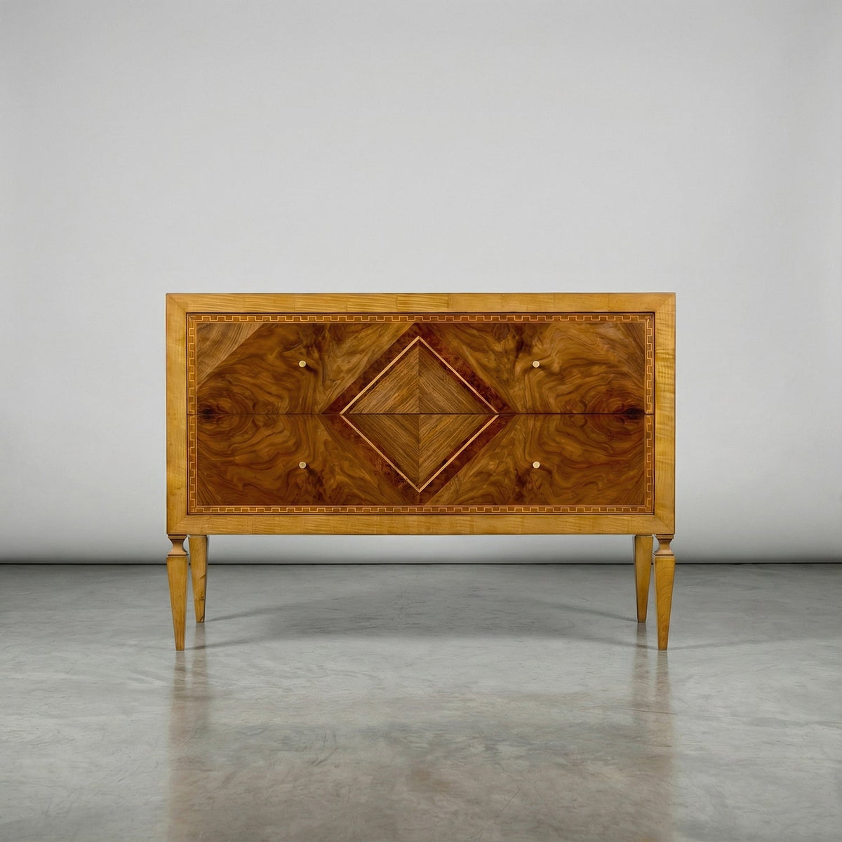 Italian Louis XVI Inlaid Dresser - English Georgian America