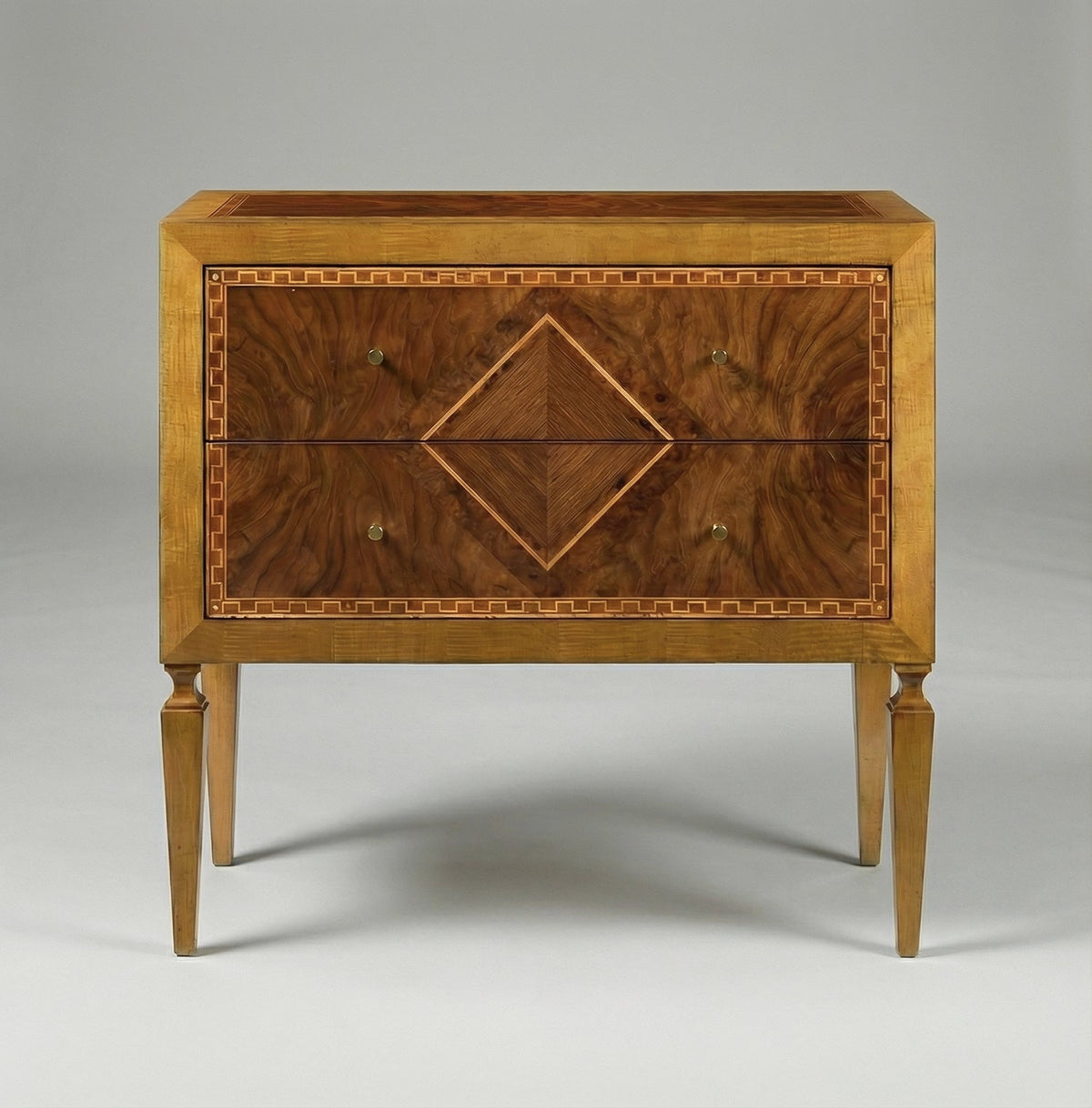 Italian Louis XVI Inlaid Nightstand - English Georgian America