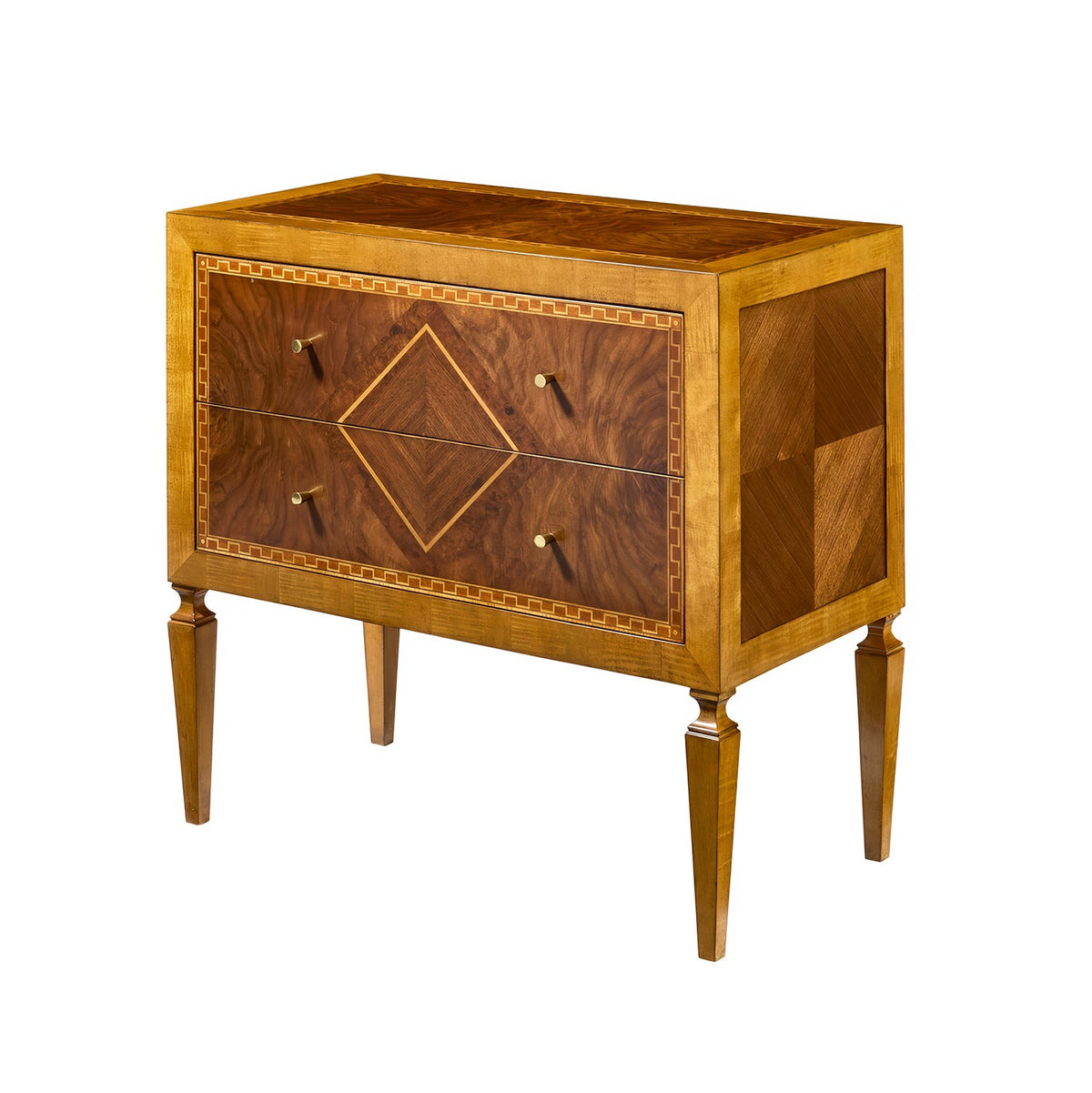 Italian Louis XVI Inlaid Nightstand - English Georgian America