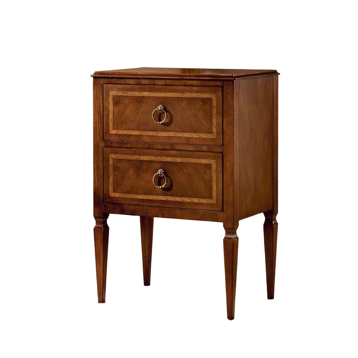 Italian Louis XVI Walnut Bedside Chest - English Georgian America