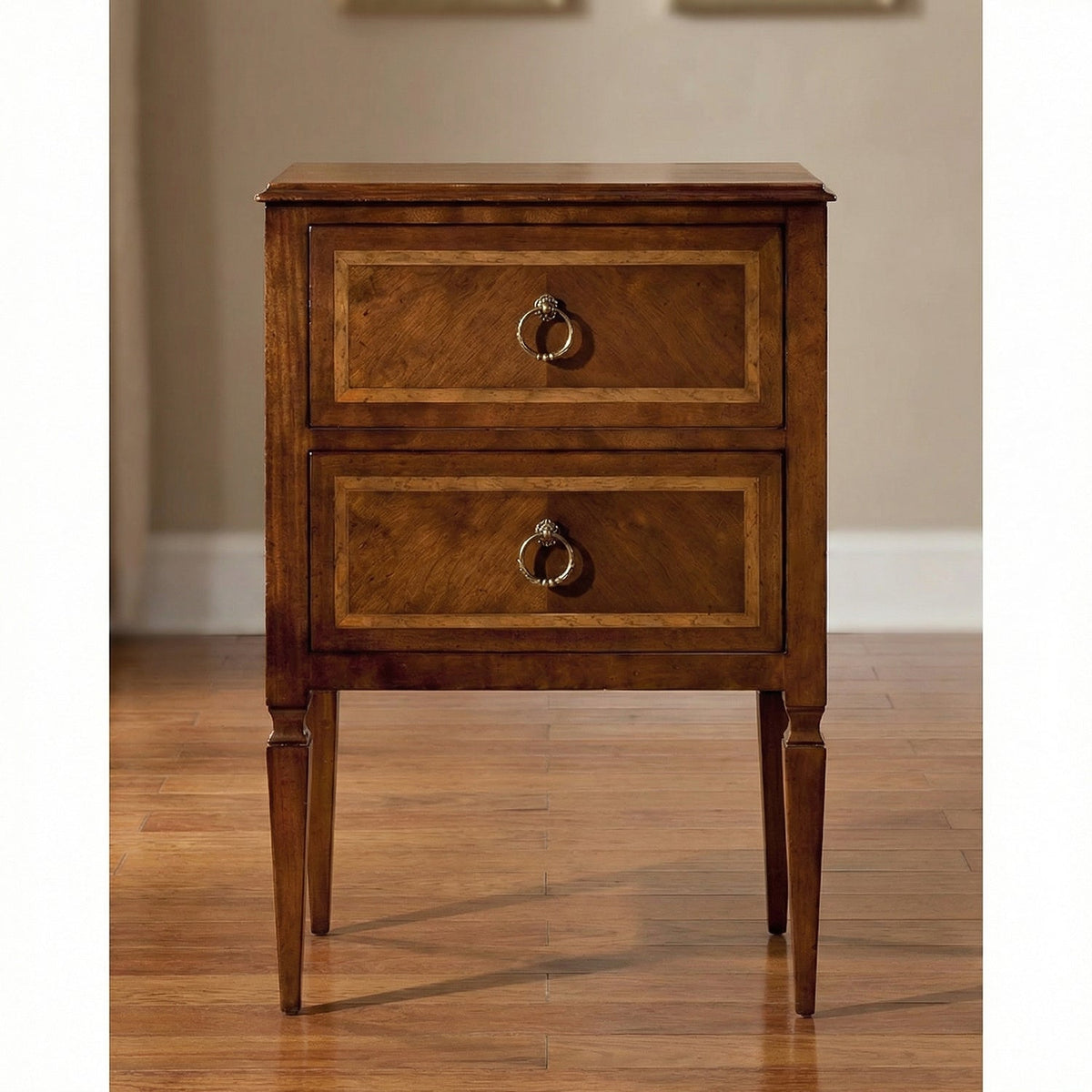 Italian Louis XVI Walnut Bedside Chest - English Georgian America