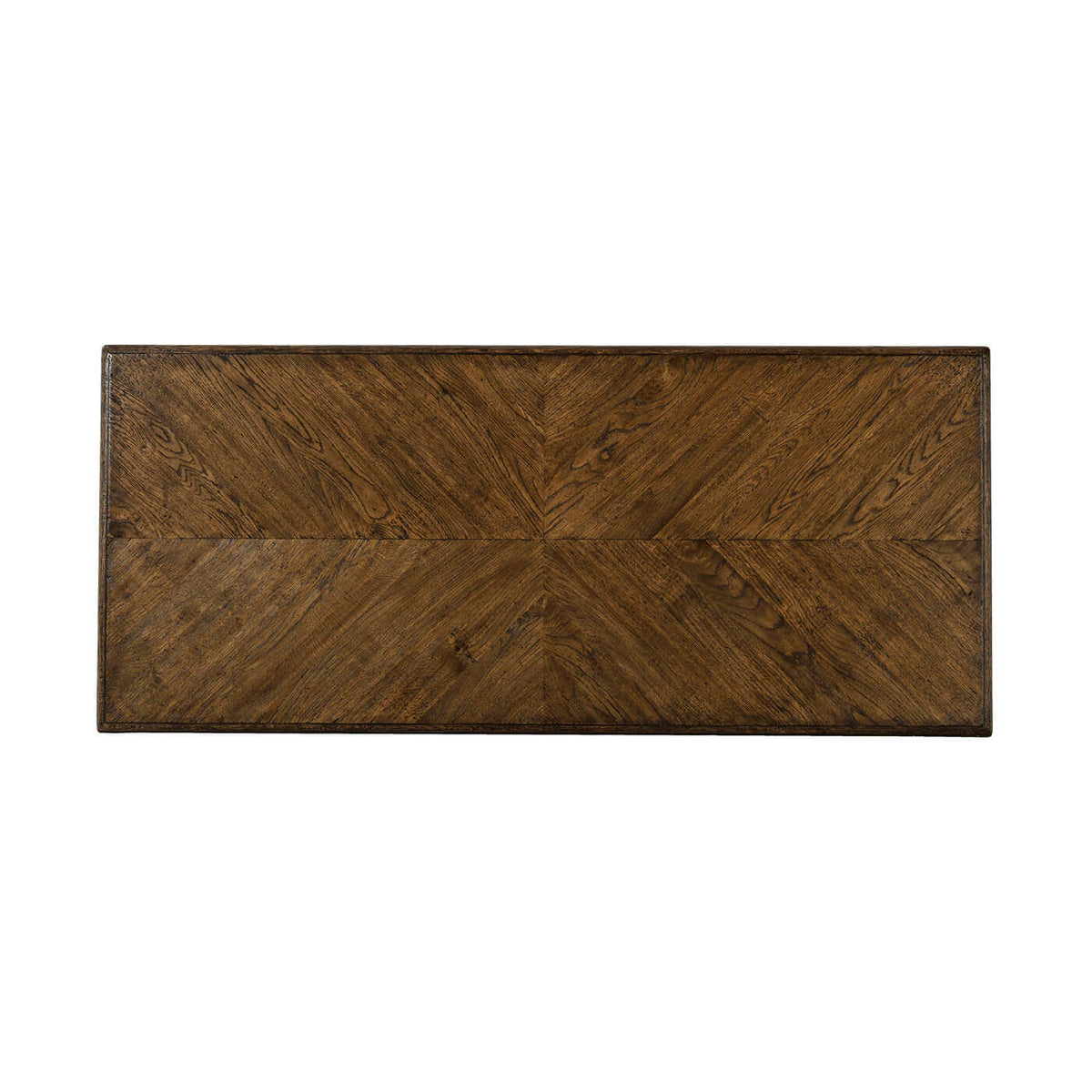 Italian NeoClassic Oak Parquetry Desk - English Georgian America