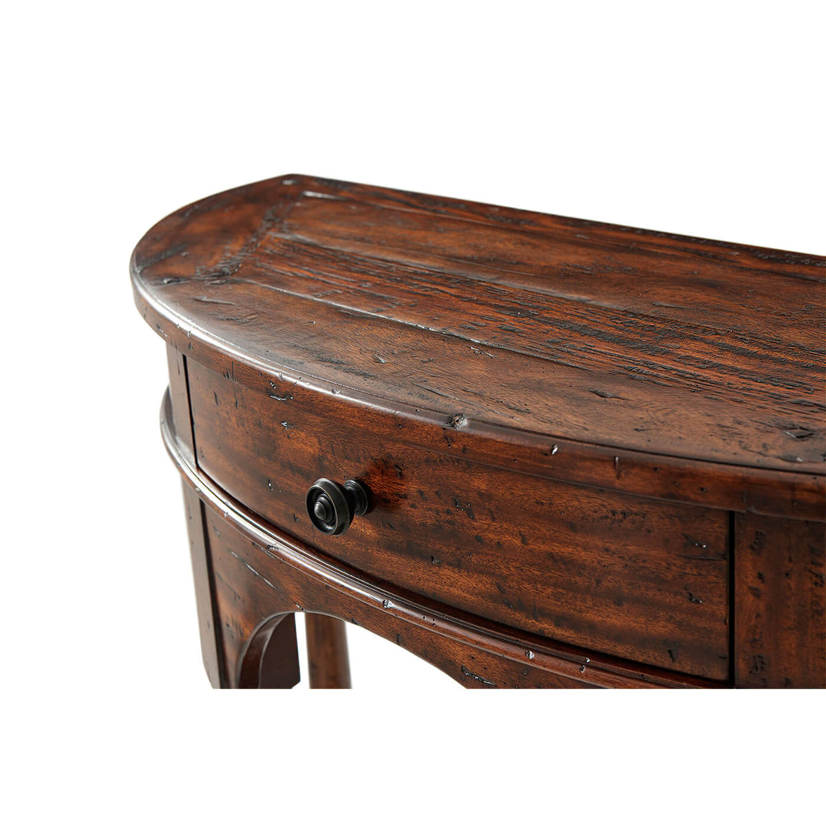 Italian Provincial Bowfront Console Table - English Georgian America