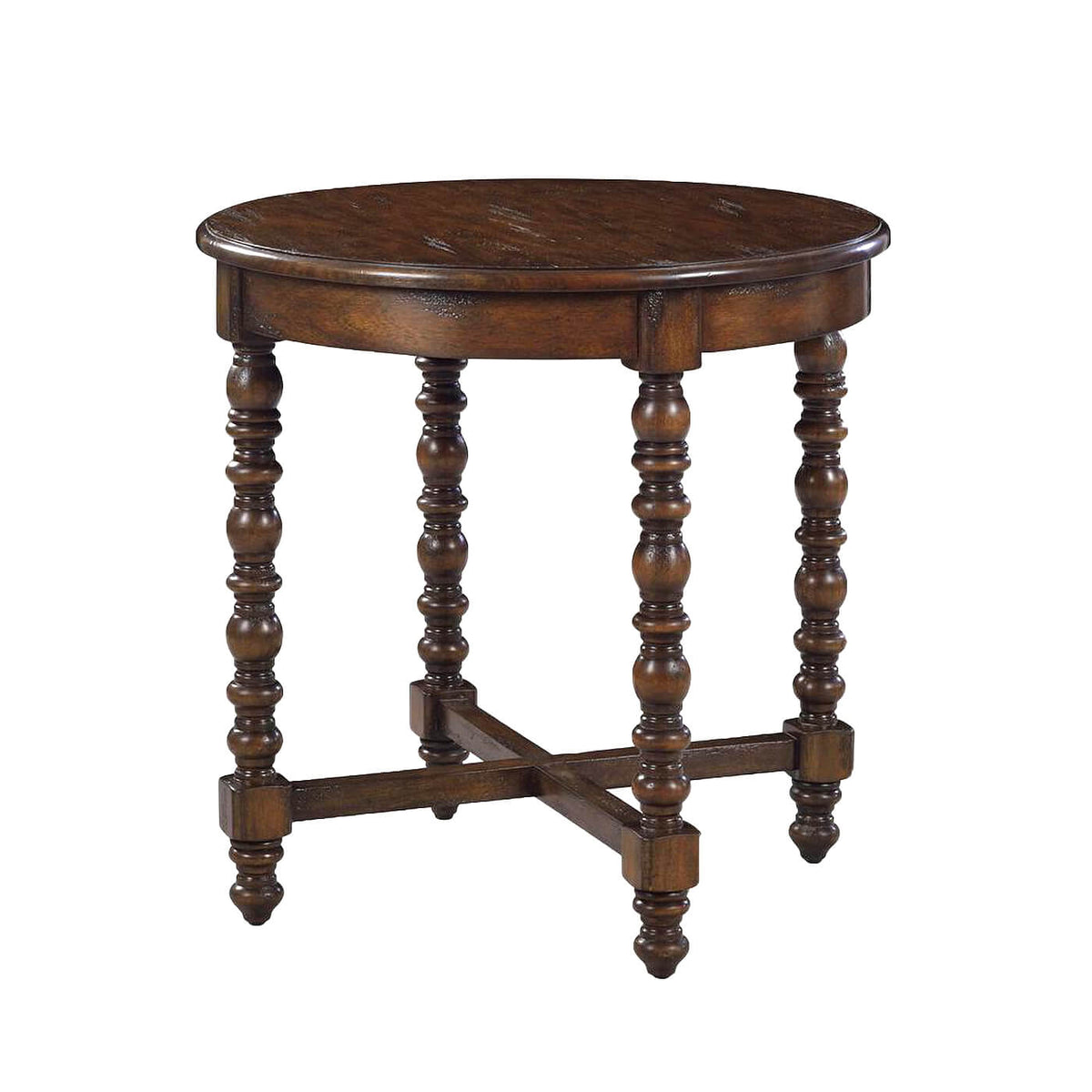 Jacobean Round Side Table - English Georgian America