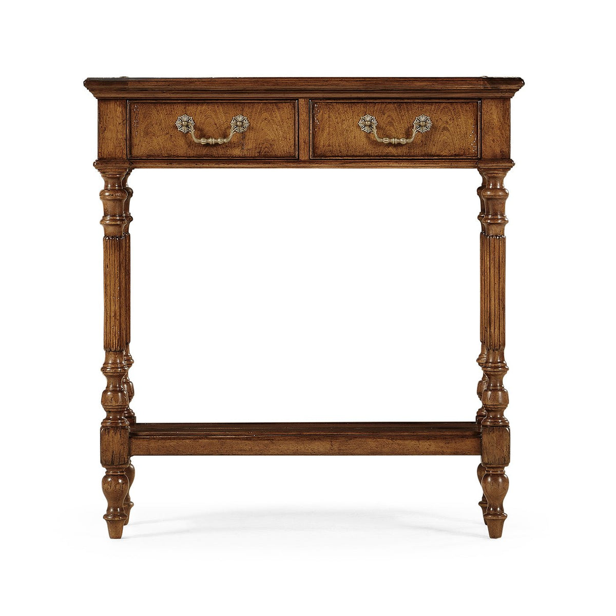 Jacobean Short Narrow Console Table - English Georgian America