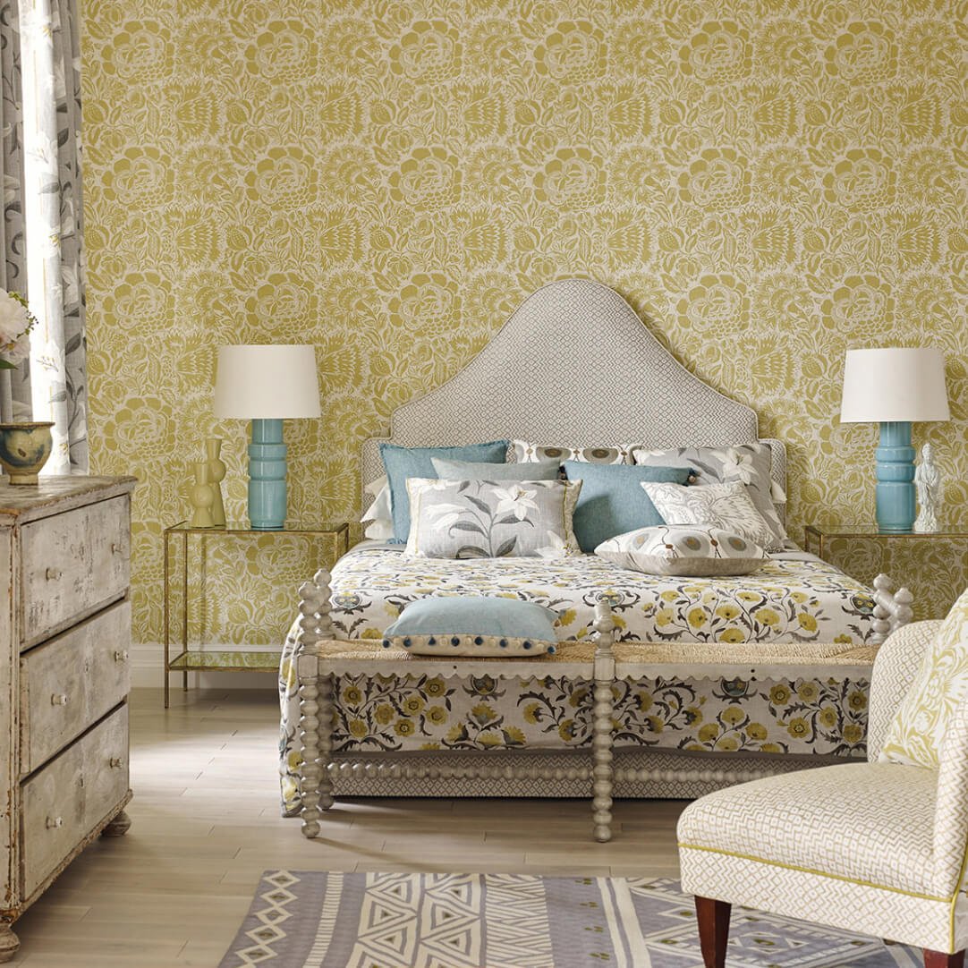 Jacobean Style Grey Painted Bench - English Georgian America