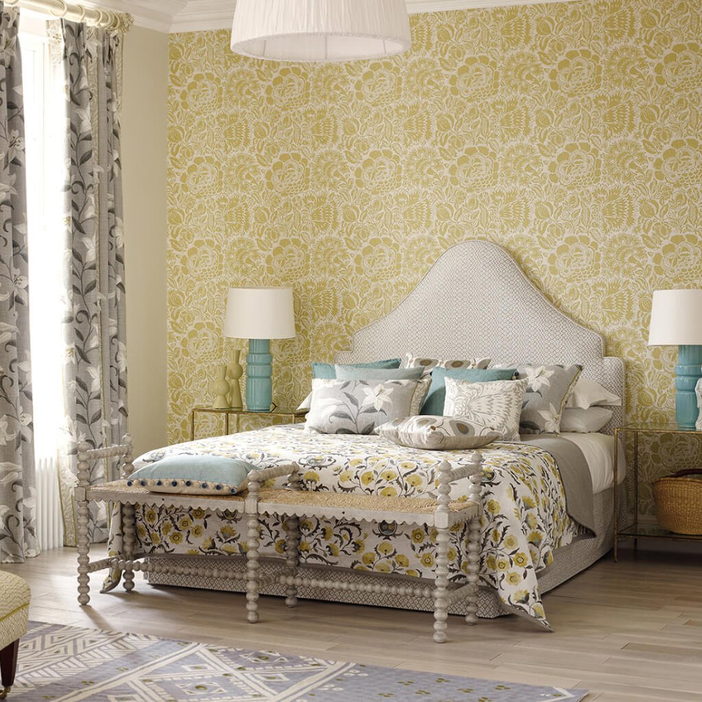 Jacobean Style Grey Painted Bench - English Georgian America