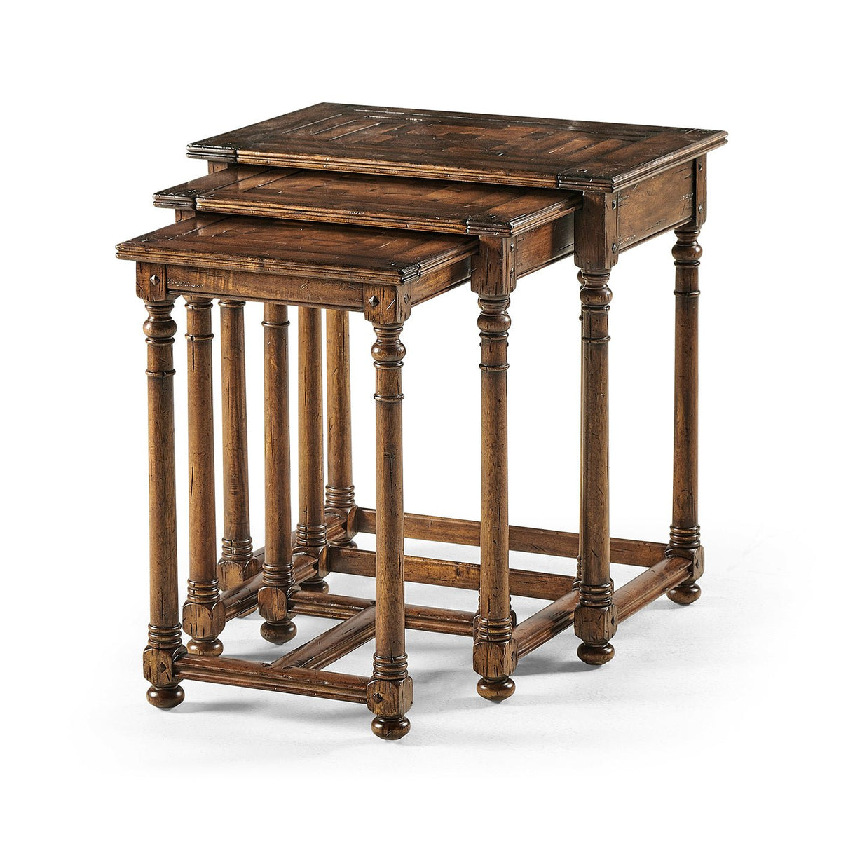 Jacobean Style Nest of Tables - English Georgian America