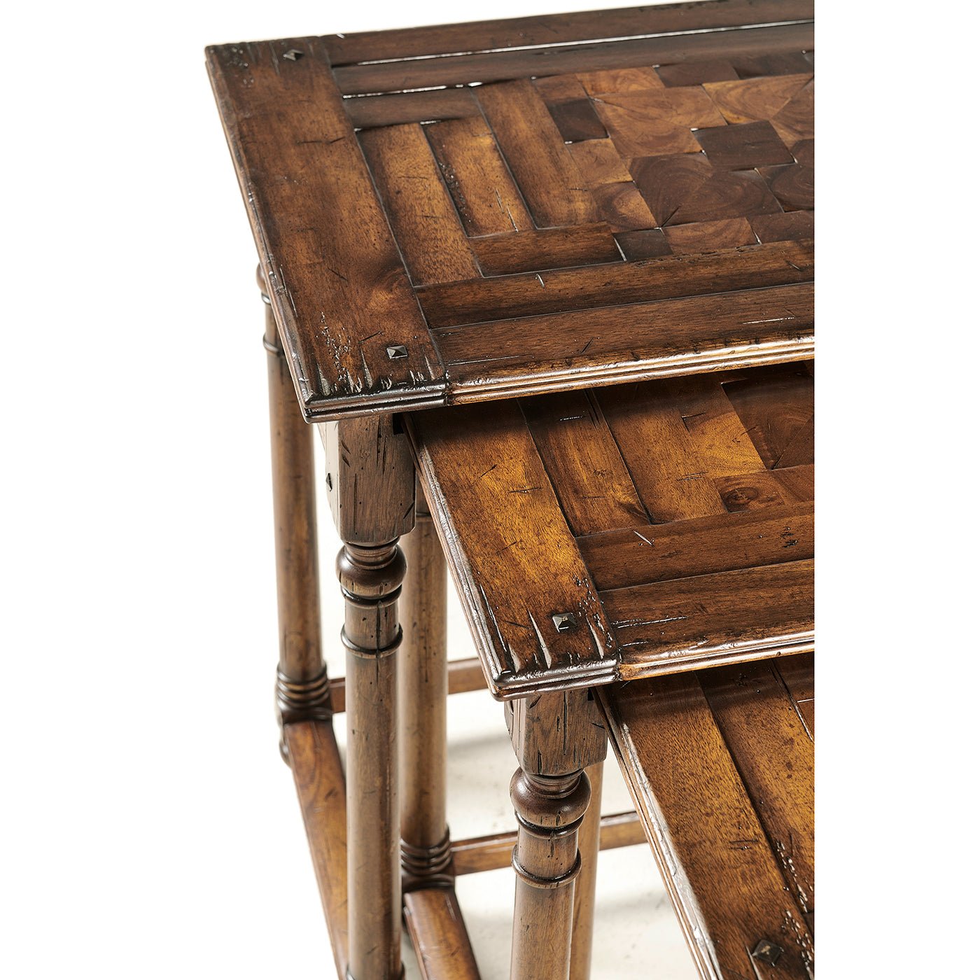 Jacobean Style Nest of Tables - English Georgian America