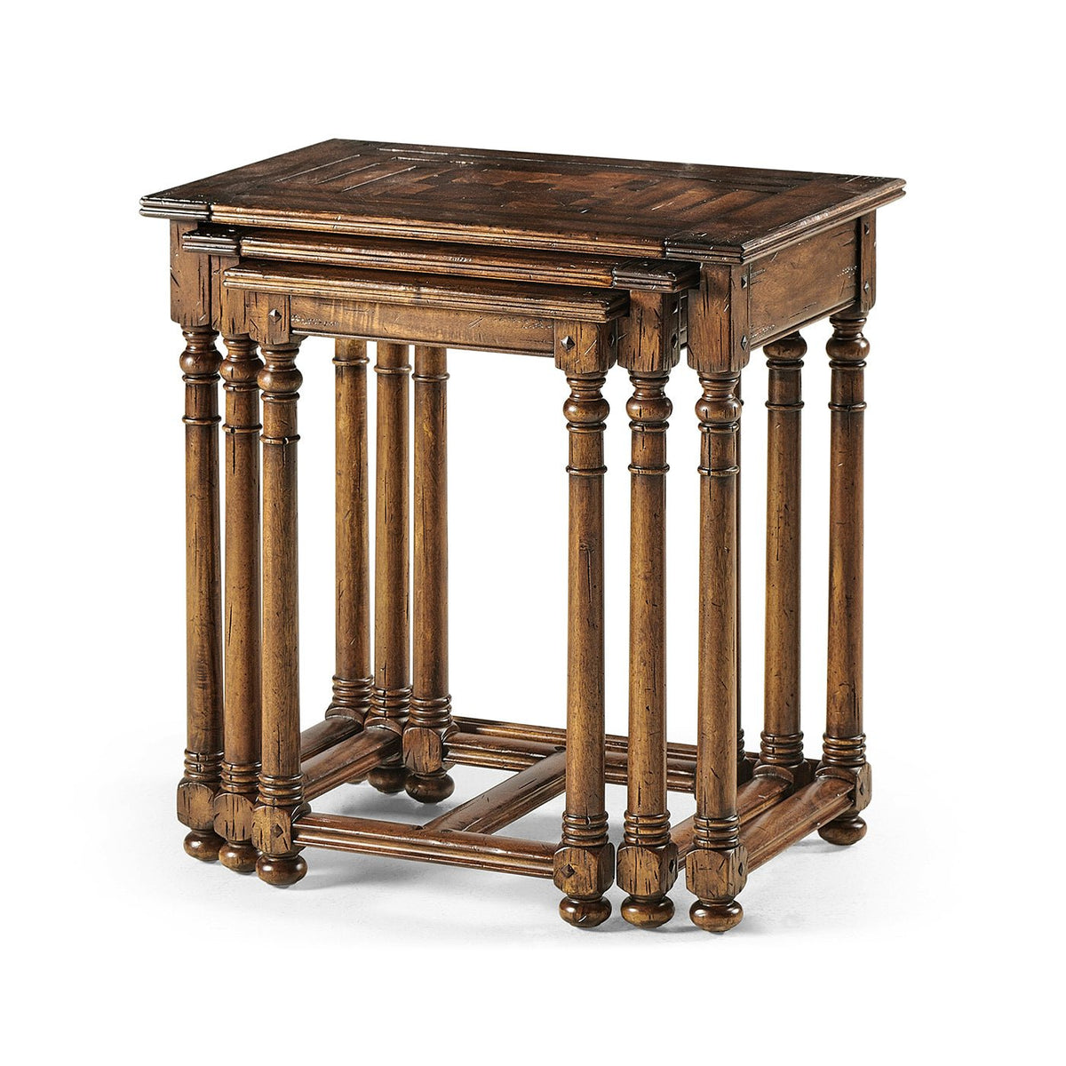 Jacobean Style Nest of Tables - English Georgian America