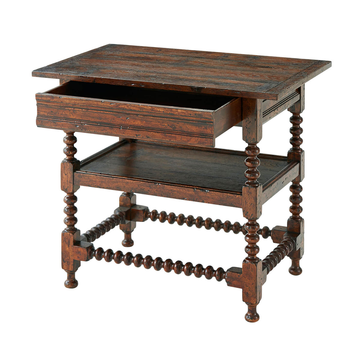 Jacobean Style Nightstand - English Georgian America