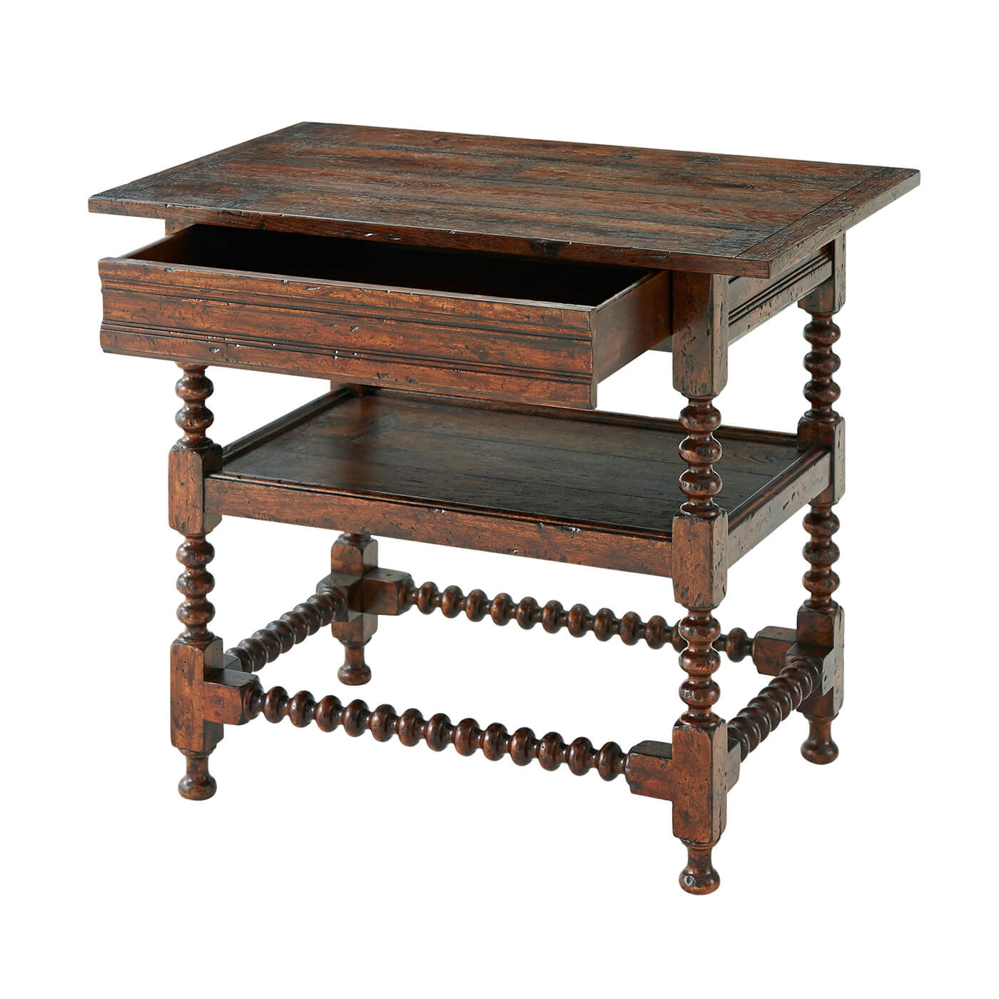 Jacobean Style Nightstand - English Georgian America