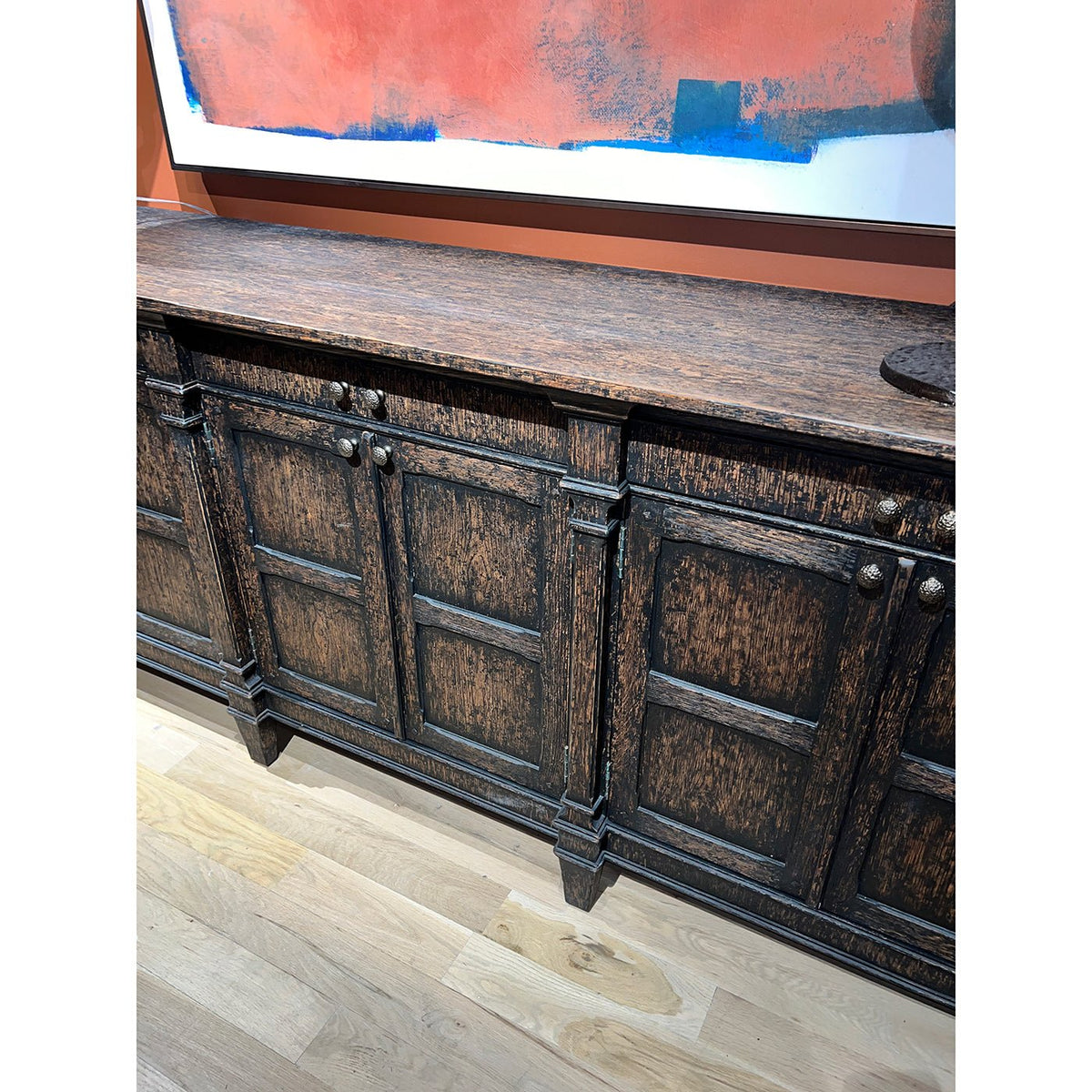 Jacobean Style Oak Sideboard - English Georgian America