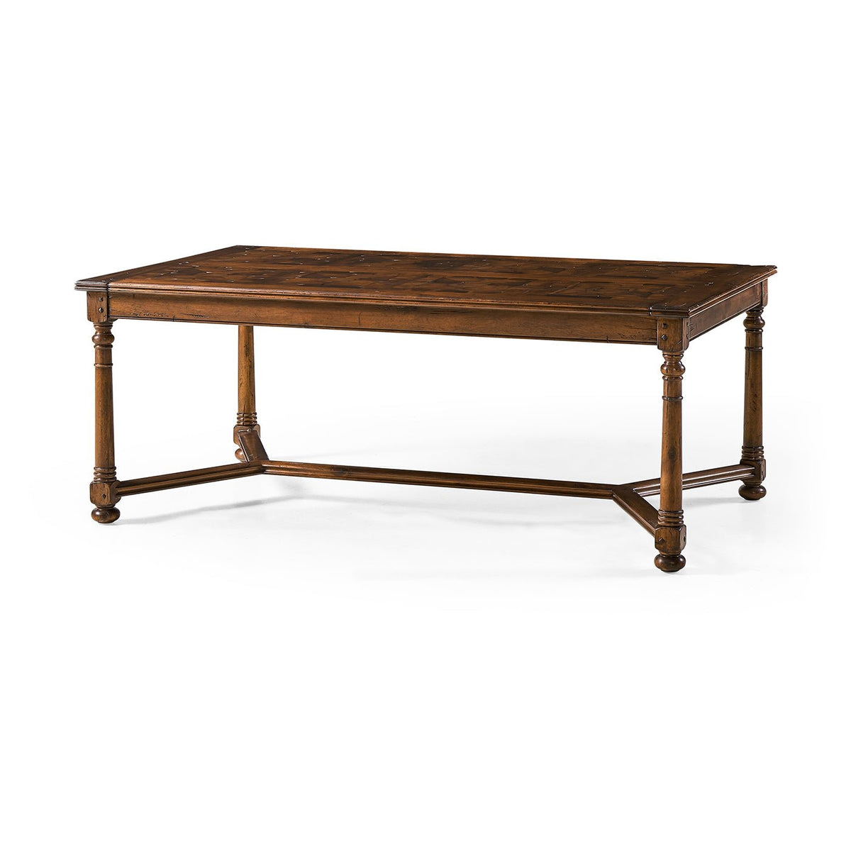 Jacobean Walnut Rectangular Coffee Table - English Georgian America