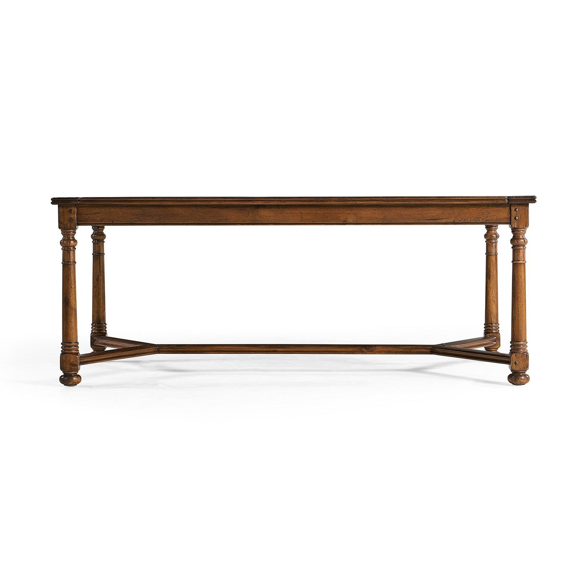 Jacobean Walnut Rectangular Coffee Table - English Georgian America