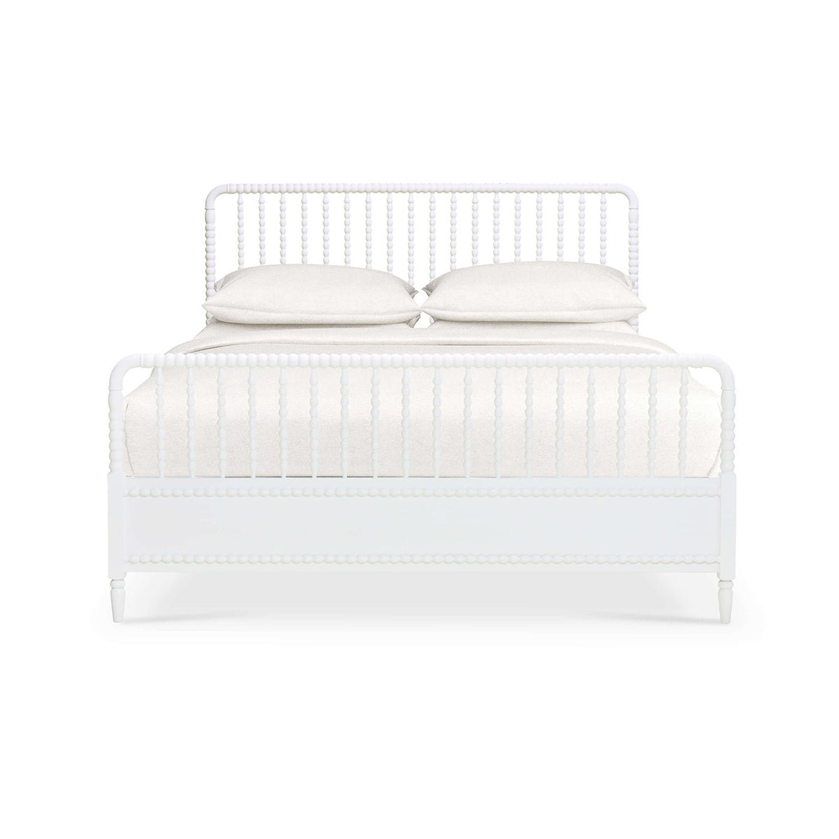 King Size White Spindle Bed Frame - English Georgian America