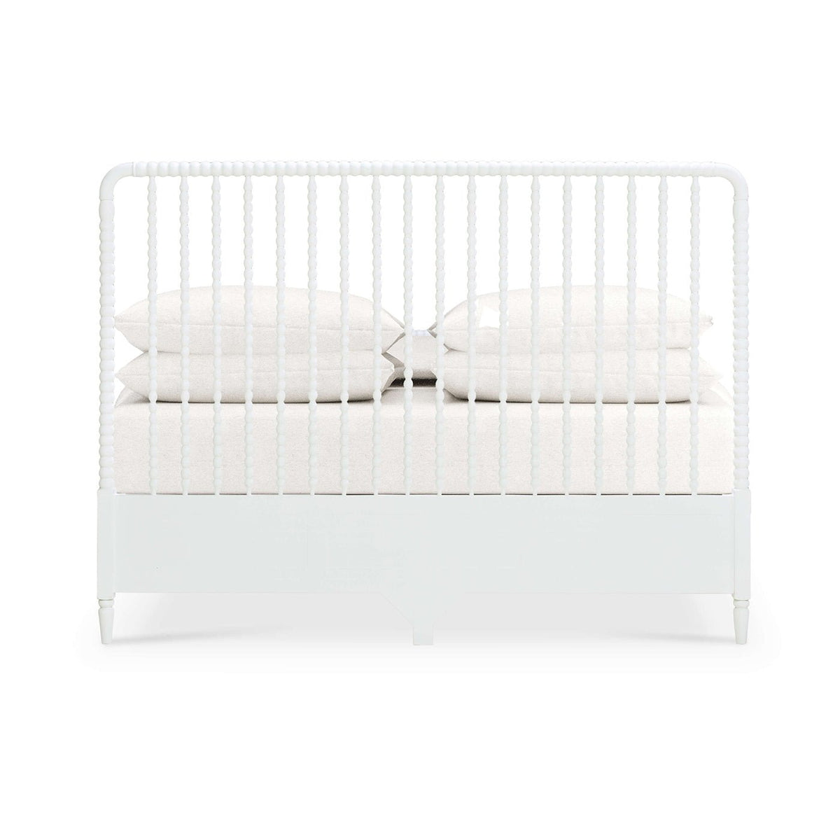 King Size White Spindle Bed Frame - English Georgian America