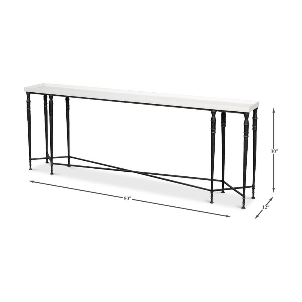 Large Art Deco Console Table - English Georgian America