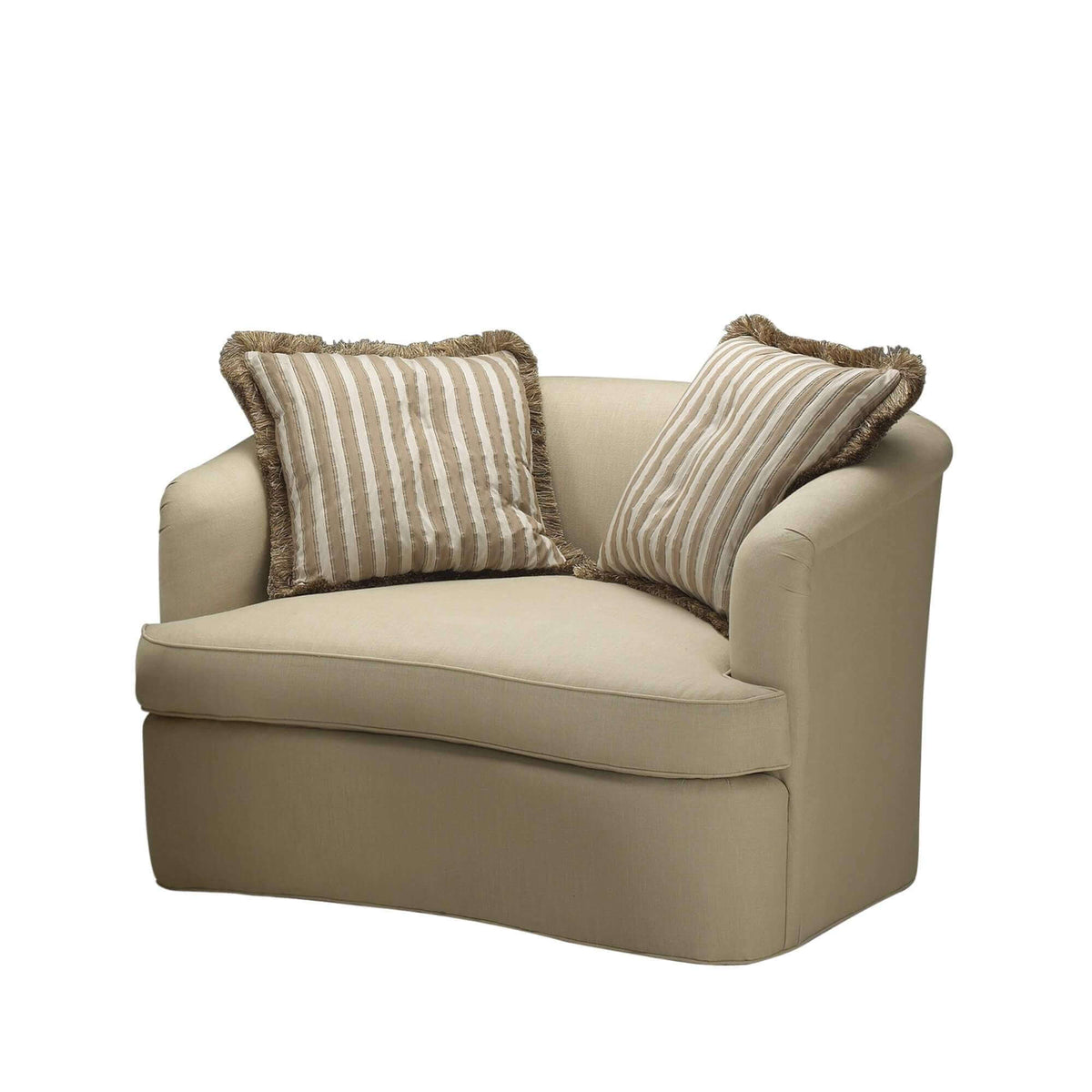 Large Art Deco Upholstered Armchair - English Georgian America