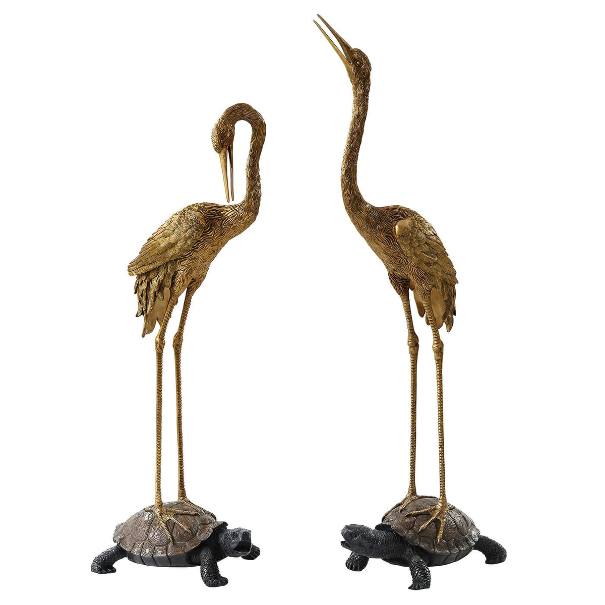 Large Crane Statues - English Georgian America