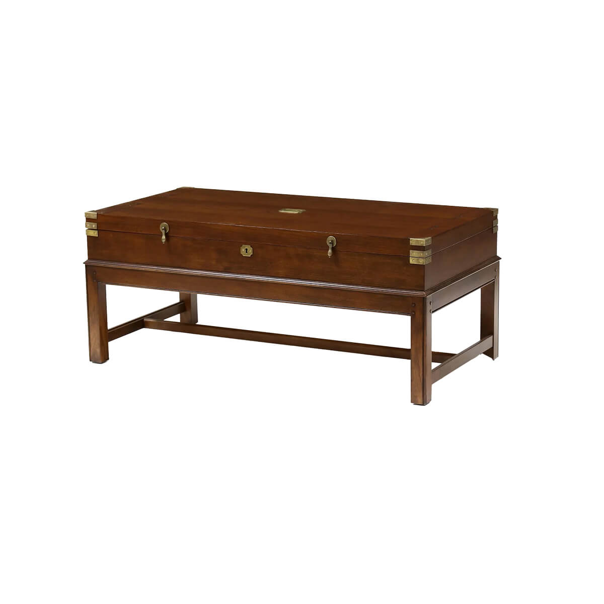 Large English Gun Case Coffee Table - English Georgian America