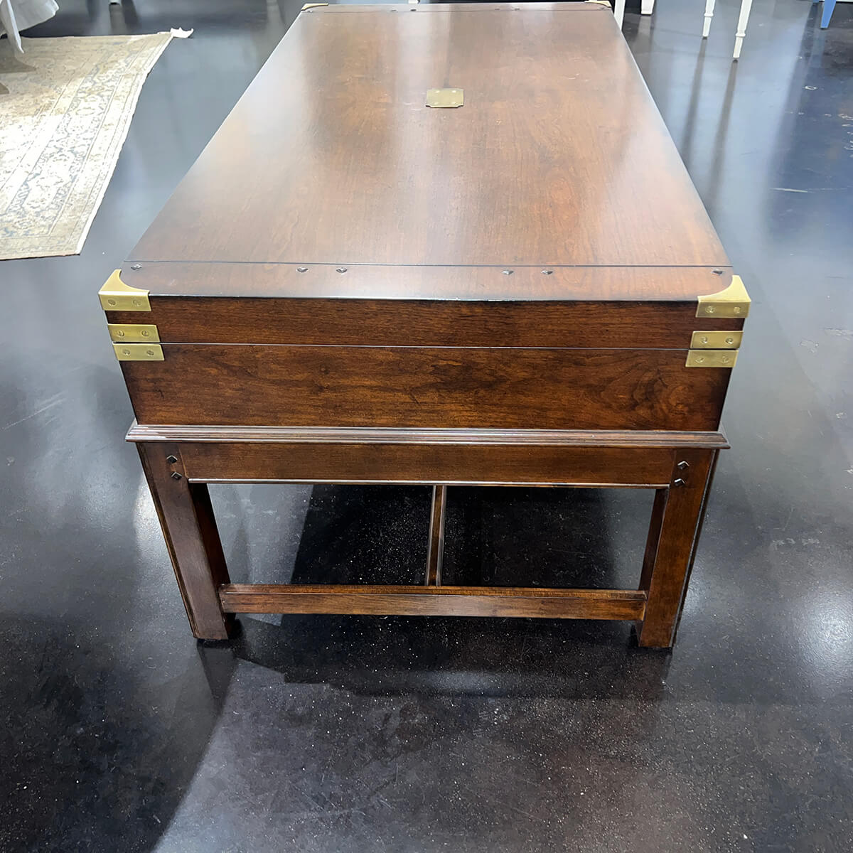 Large English Gun Case Coffee Table - English Georgian America