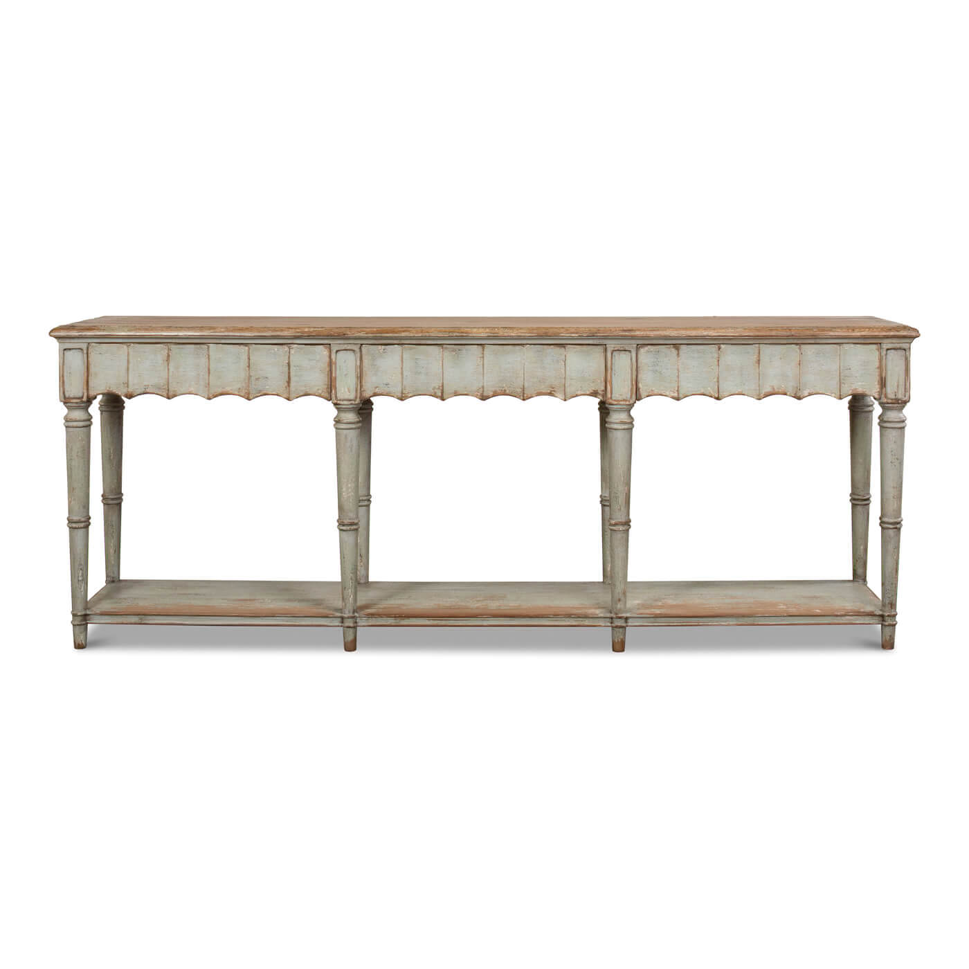 Large French Country Console Table - English Georgian America