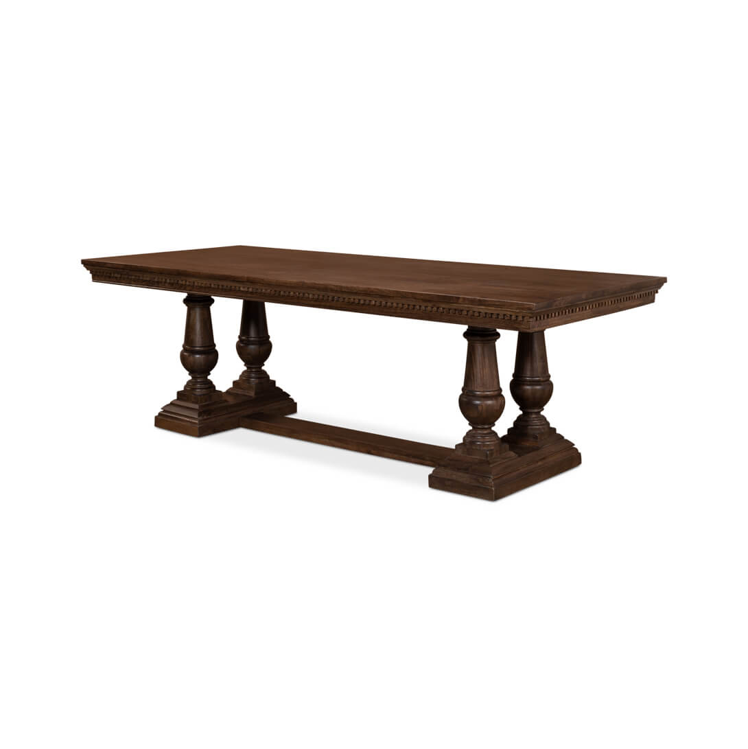 Large French Country Dining Table - English Georgian America