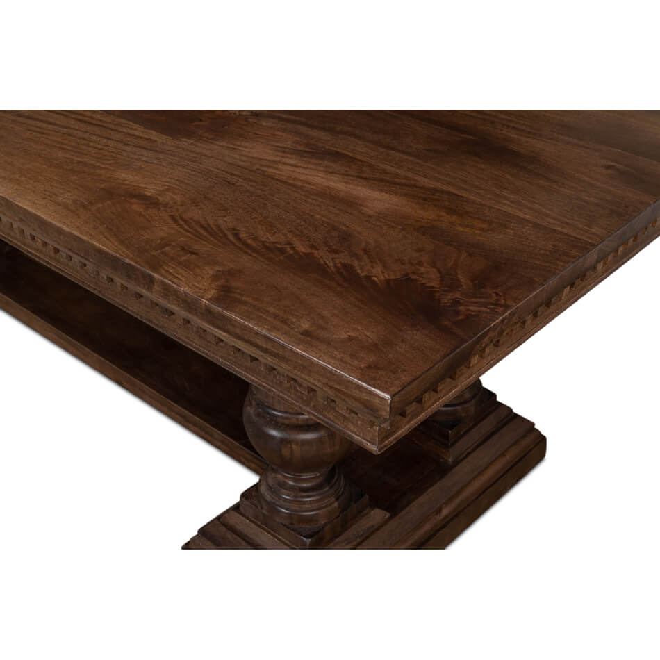 Large French Country Dining Table - English Georgian America