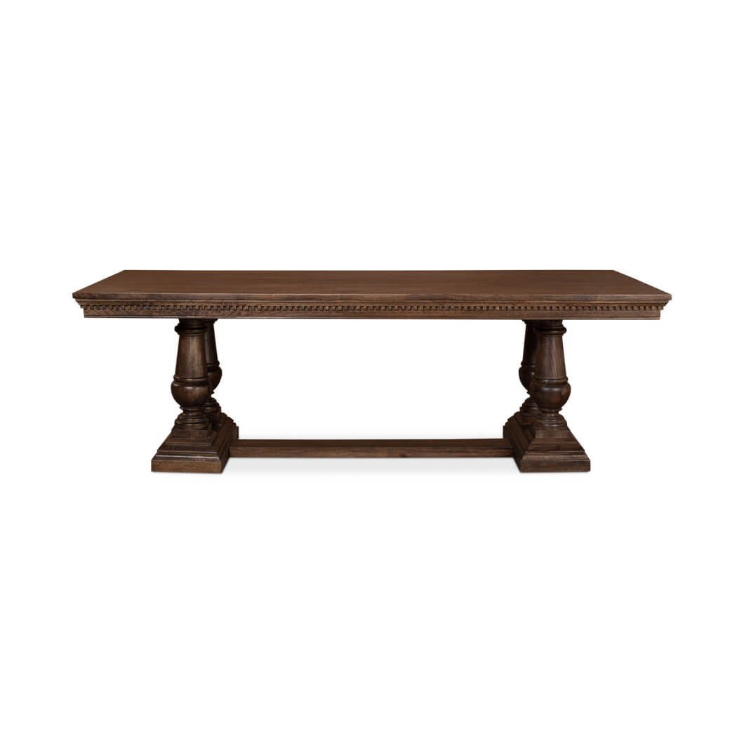 Large French Country Dining Table - English Georgian America