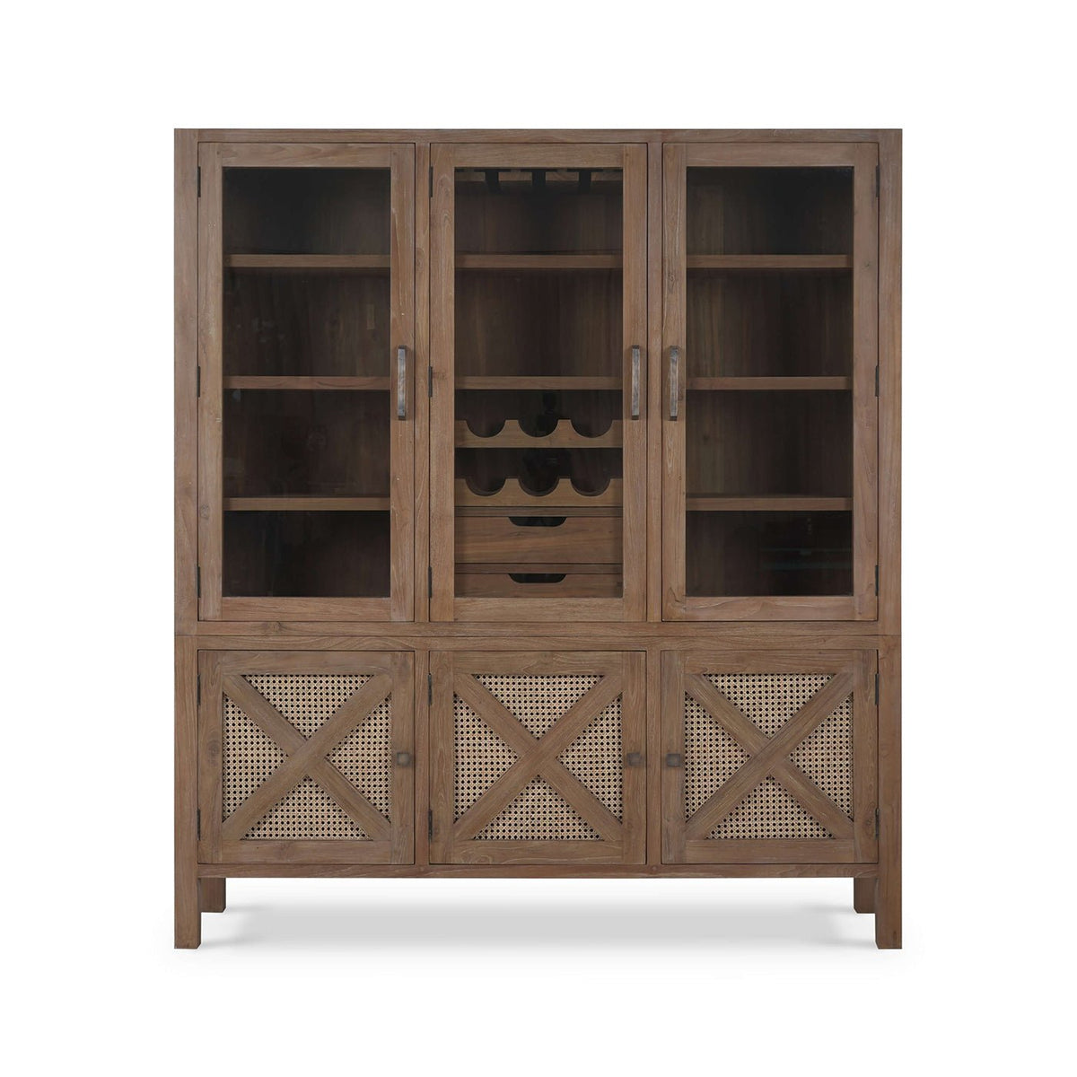 Large French Country Wine Cabinet - English Georgian America