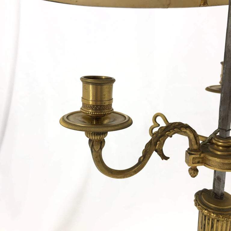 Large French Louis XVI Bouillotte Lamp - English Georgian America