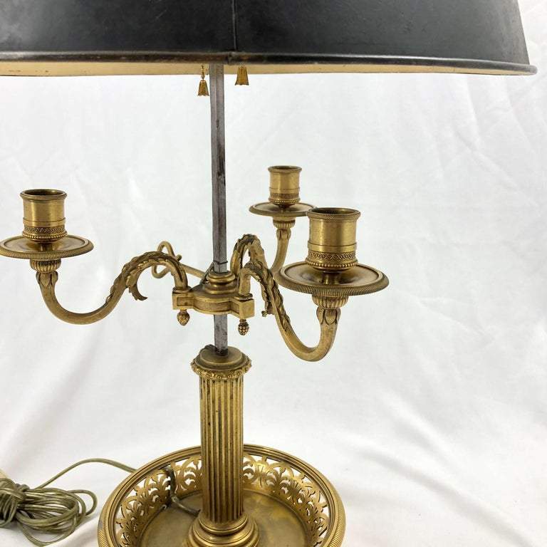 Large French Louis XVI Bouillotte Lamp - English Georgian America