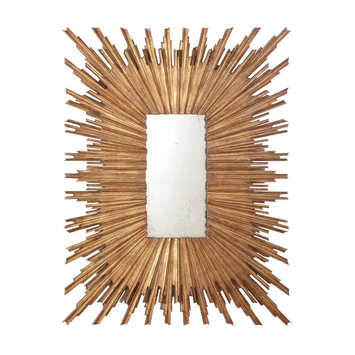 Large Gold Sunburst Mirror - English Georgian America