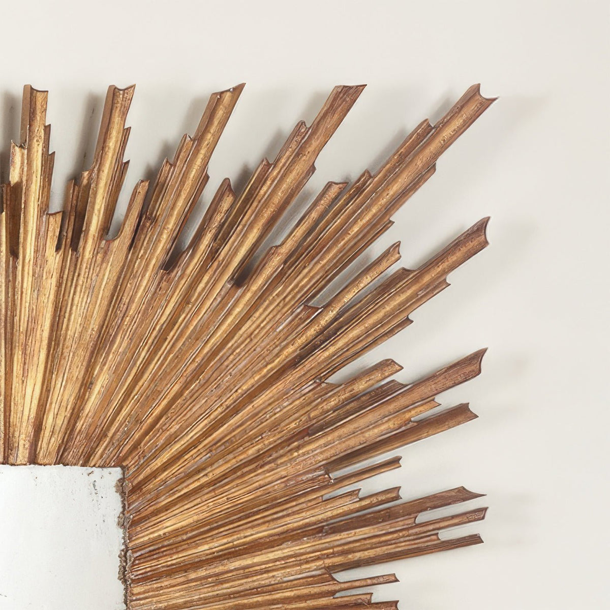 Large Gold Sunburst Mirror - English Georgian America