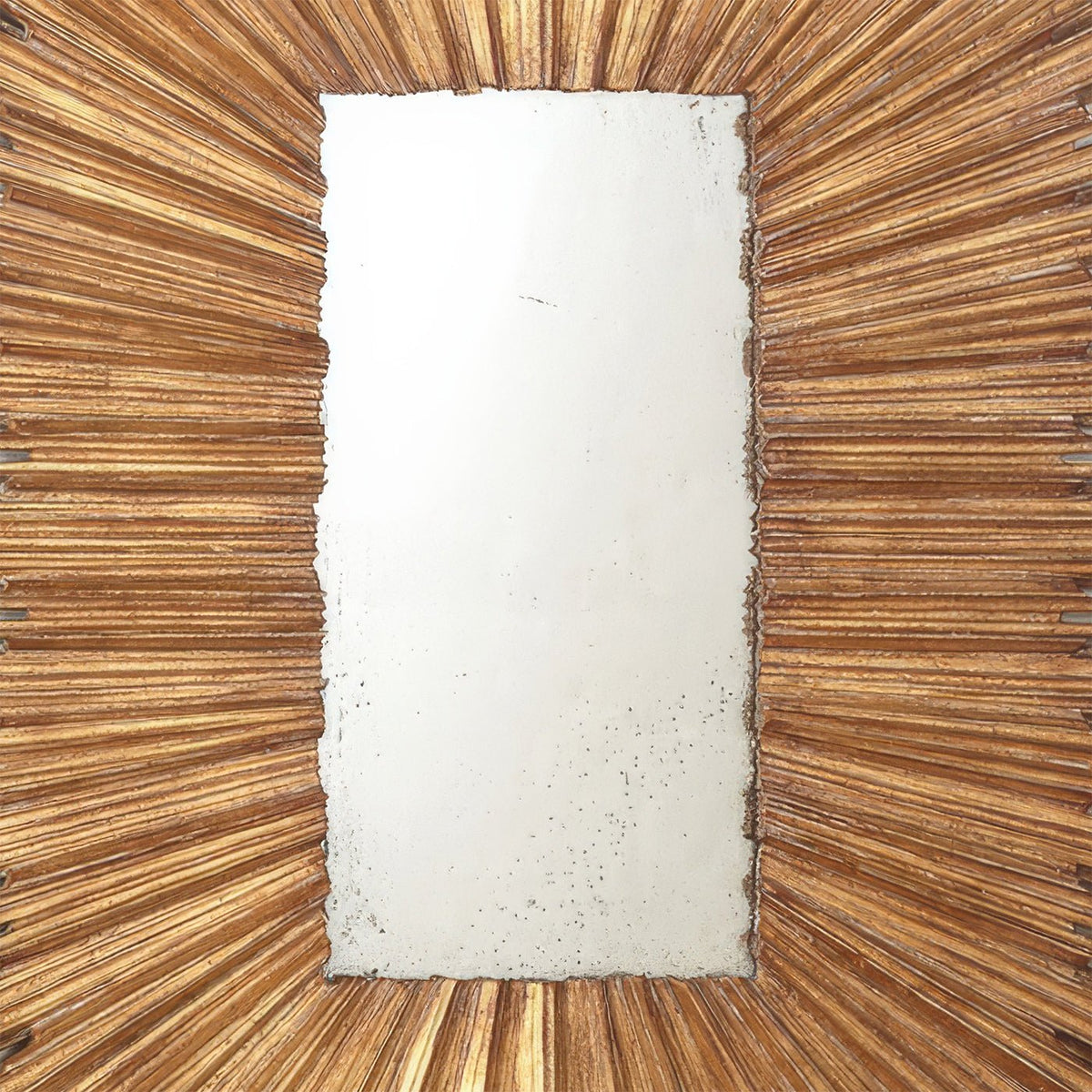 Large Gold Sunburst Mirror - English Georgian America