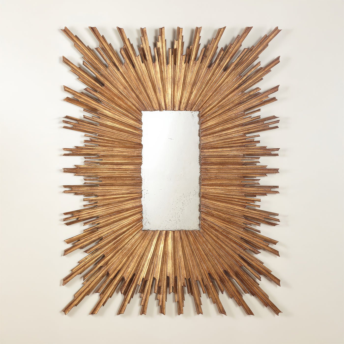 Large Gold Sunburst Mirror - English Georgian America