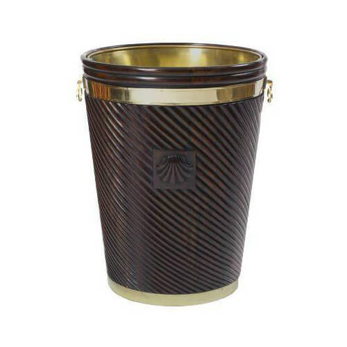 Large Irish Shell Carved Peat Bucket - English Georgian America