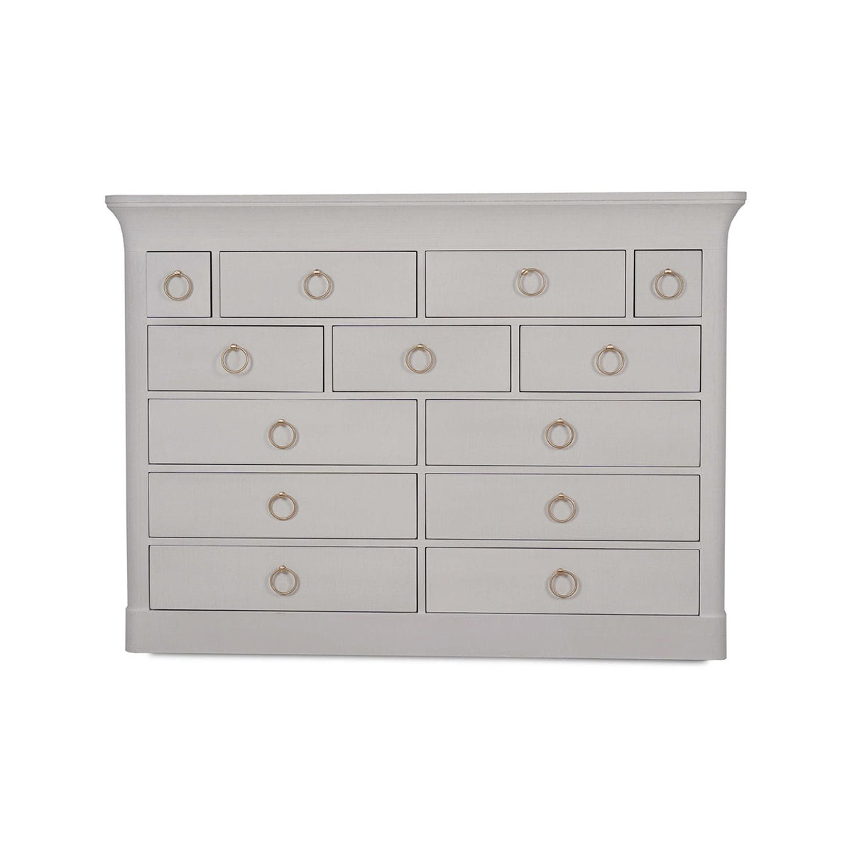 Large Linen Wrapped Dresser - English Georgian America