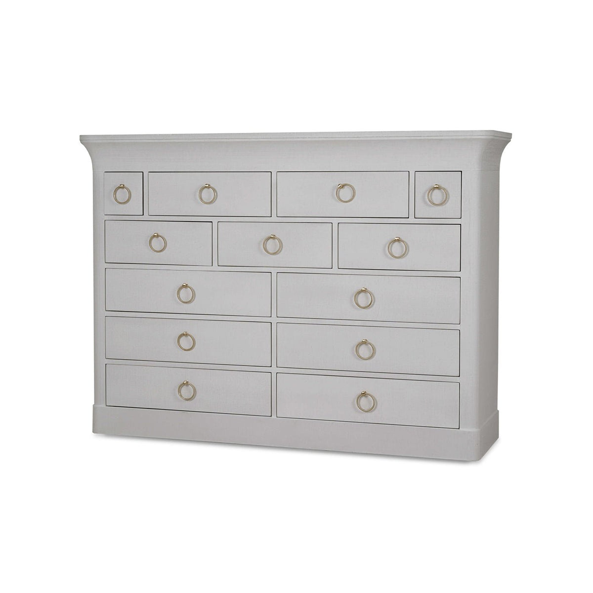 Large Linen Wrapped Dresser - English Georgian America