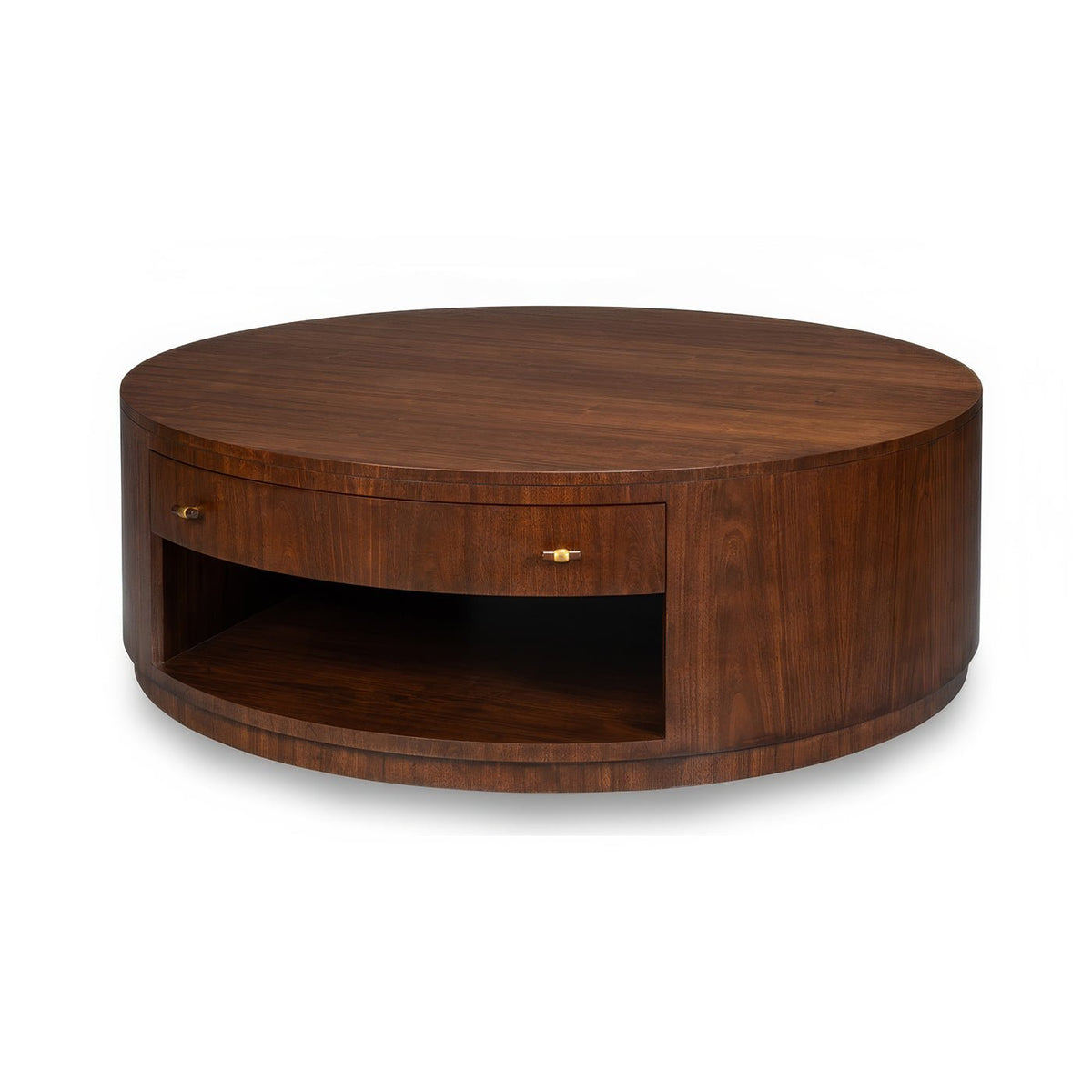 Large Mid - Century Modern Round Coffee Table - English Georgian America