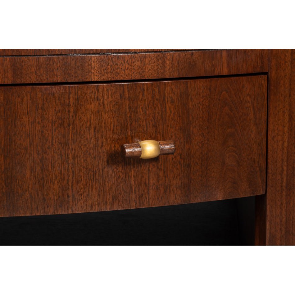 Large Mid - Century Modern Round Coffee Table - English Georgian America